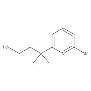 3-(6-Bromopyridin-2-yl)-3-methylbutan-1-amine Structure