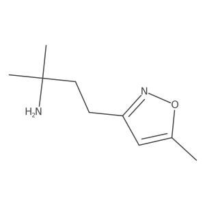 2-Methyl-4-(5-methyl-1,2-oxazol-3-yl)butan-2-amine结构式