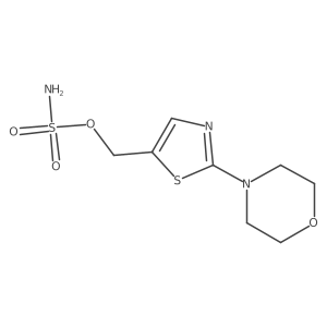 [2-(Morpholin-4-yl)-1,3-thiazol-5-yl]methyl sulfamate结构式