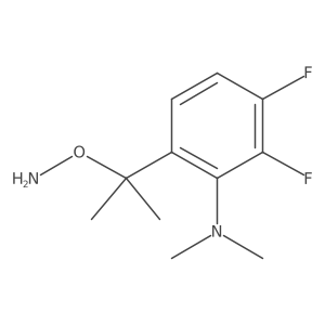 6-[2-(aminooxy)propan-2-yl]-2,3-difluoro-N,N-dimethylaniline Structure