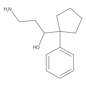 3-Amino-1-(1-phenylcyclopentyl)propan-1-ol Structure