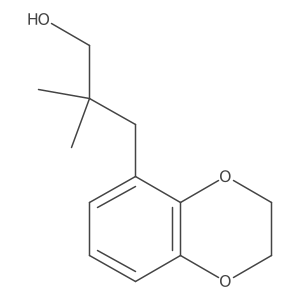 3-(2,3-Dihydro-1,4-benzodioxin-5-yl)-2,2-dimethylpropan-1-ol结构式