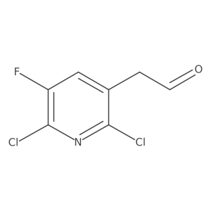 2-(2,6-Dichloro-5-fluoropyridin-3-yl)acetaldehyde结构式