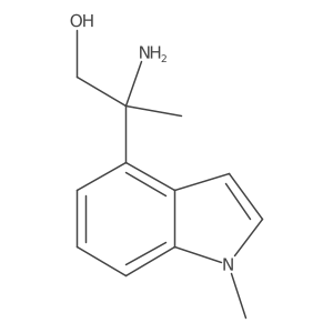 2-amino-2-(1-methyl-1H-indol-4-yl)propan-1-ol结构式
