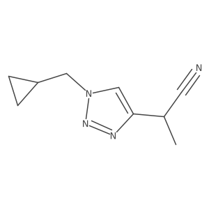 2-[1-(cyclopropylmethyl)-1H-1,2,3-triazol-4-yl]propanenitrile Structure