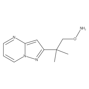 O-(2-methyl-2-{pyrazolo[1,5-a]pyrimidin-2-yl}propyl)hydroxylamine结构式