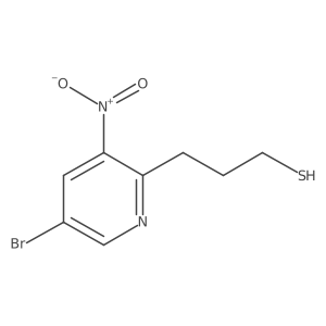 3-(5-Bromo-3-nitropyridin-2-yl)propane-1-thiol结构式