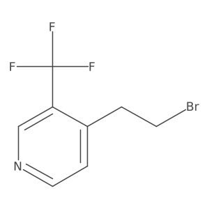 4-(2-Bromoethyl)-3-(trifluoromethyl)pyridine结构式