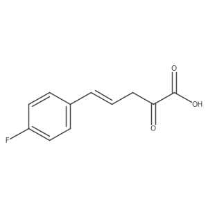 5-(4-Fluorophenyl)-2-oxopent-4-enoic acid Structure