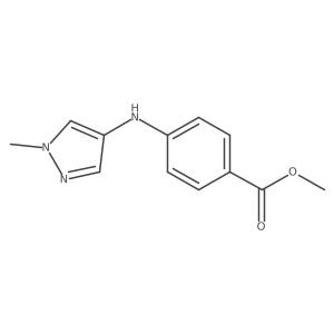 Methyl 4-[(1-methylpyrazol-4-yl)amino]benzoate Structure