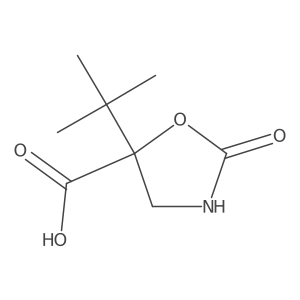 5-Tert-butyl-2-oxo-1,3-oxazolidine-5-carboxylic acid Structure