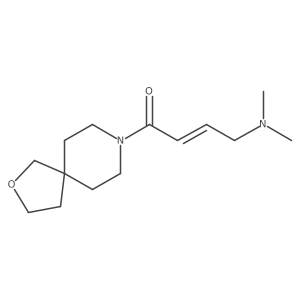 (E)-4-(Dimethylamino)-1-(2-oxa-8-azaspiro[4.5]decan-8-yl)but-2-en-1-one Structure