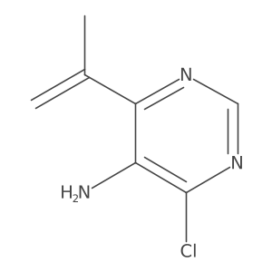 4-Chloro-6-(prop-1-en-2-yl)pyrimidin-5-amine Structure