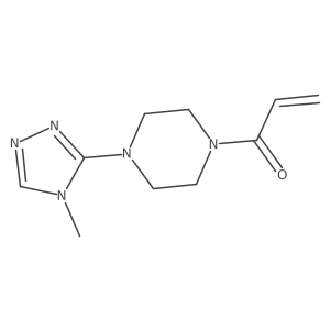 1-[4-(4-methyl-4H-1,2,4-triazol-3-yl)piperazin-1-yl]prop-2-en-1-one结构式
