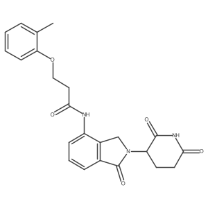 N-[2-(2,6-dioxopiperidin-3-yl)-1-oxo-3H-isoindol-4-yl]-3-(2-methylphenoxy)propanamide Structure