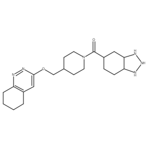 2,3,3a,4,5,6,7,7a-octahydro-1H-benzotriazol-5-yl-[4-(5,6,7,8-tetrahydrocinnolin-3-yloxymethyl)piperidin-1-yl]methanone Structure