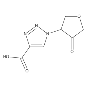 1-(4-Oxooxolan-3-yl)triazole-4-carboxylic acid Structure