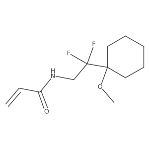N-[2,2-Difluoro-2-(1-methoxycyclohexyl)ethyl]prop-2-enamide Structure