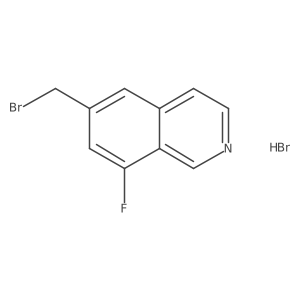 6-(Bromomethyl)-8-fluoroisoquinoline hydrobromide Structure