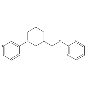 2-{3-[(Pyrimidin-2-yloxy)methyl]piperidin-1-yl}pyrazine结构式