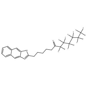 7,7,8,8,9,9,10,10,11,11,12,12,12-Tridecafluoro-1-(1H-naphtho[2,3-d]imidazol-2-yl)dodecan-6-one Structure