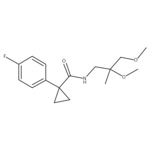 N-(2,3-dimethoxy-2-methylpropyl)-1-(4-fluorophenyl)cyclopropane-1-carboxamide Structure