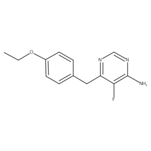 6-[(4-Ethoxyphenyl)methyl]-5-fluoropyrimidin-4-amine Structure