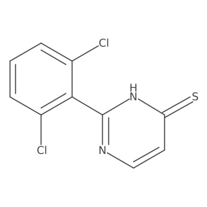 2-(2,6-Dichlorophenyl)-3,4-dihydropyrimidine-4-thione Structure