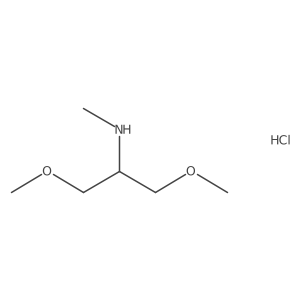 1,3-Dimethoxy-N-methylpropan-2-amine;hydrochloride结构式