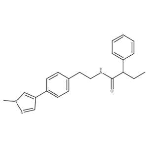 N-{2-[4-(1-methyl-1H-pyrazol-4-yl)phenyl]ethyl}-2-phenylbutanamide Structure