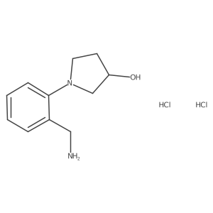 (3R)-1-[2-(aminomethyl)phenyl]pyrrolidin-3-ol dihydrochloride Structure