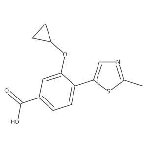 3-(Cyclopropyloxy)-4-(2-methyl-5-thiazolyl)benzoic acid Structure
