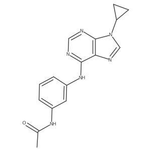 N-{3-[(9-cyclopropyl-9H-purin-6-yl)amino]phenyl}acetamide Structure