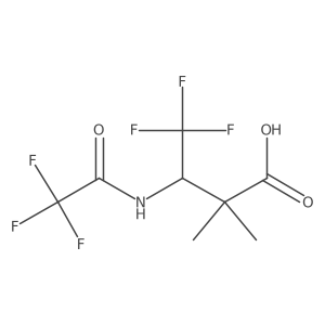 (3R)-4,4,4-trifluoro-2,2-dimethyl-3-(trifluoroacetamido)butanoic acid Structure