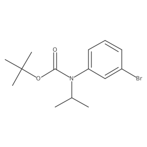 tert-butyl N-(3-bromophenyl)-N-(propan-2-yl)carbamate Structure