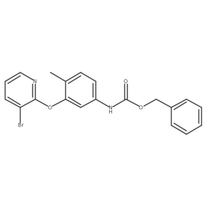 benzyl N-{3-[(3-bromopyridin-2-yl)oxy]-4-methylphenyl}carbamate结构式