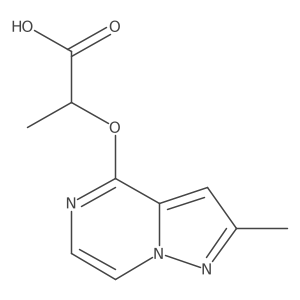 2-({2-Methylpyrazolo[1,5-a]pyrazin-4-yl}oxy)propanoic acid Structure