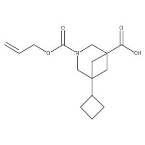 3-((Allyloxy)carbonyl)-5-cyclobutyl-3-azabicyclo[3.1.1]heptane-1-carboxylic acid Structure