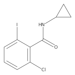 2-Chloro-N-cyclopropyl-6-iodobenzamide结构式