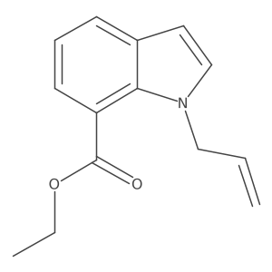 Ethyl 1-(2-propen-1-yl)-1H-indole-7-carboxylate结构式