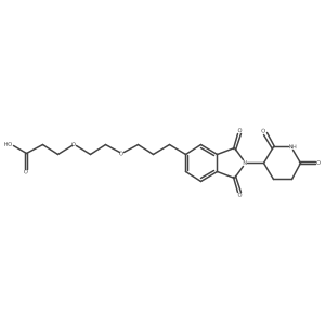 Thalidomide-5'-C3-PEG2-acid结构式
