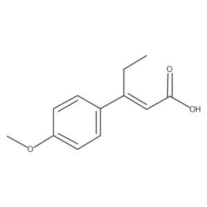 (2E)-3-(4-methoxyphenyl)pent-2-enoic acid结构式