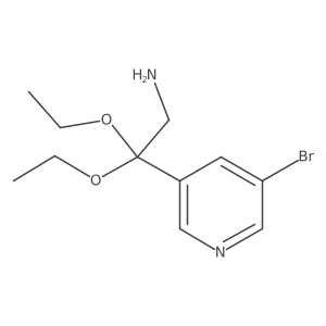 2-(5-Bromopyridin-3-yl)-2,2-diethoxyethanamine结构式