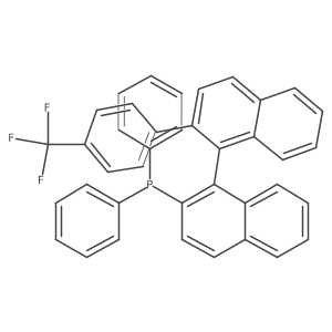Diphenyl(2'-(4-(trifluoromethyl)phenyl)-[1,1'-binaphthalen]-2-yl)phosphane结构式