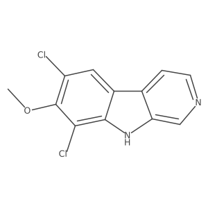6,8-Dichloro-7-methoxy-9H-beta-carboline结构式