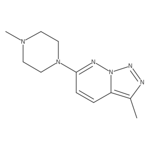 [1,2,3]Triazolo[1,5-B]pyridazine, 3-methyl-6-(4-methyl-1-piperazinyl)-结构式
