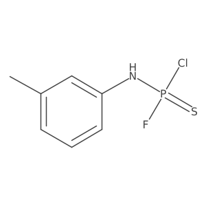 Phosphoramidothioic chloride fluoride, m-tolyl-结构式