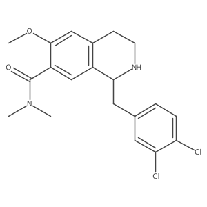 1-(3,4-Dichloro-benzyl)-6-methoxy-1,2,3,4-tetrahydro-isoquinoline-7-carboxylic acid dimethylamide结构式