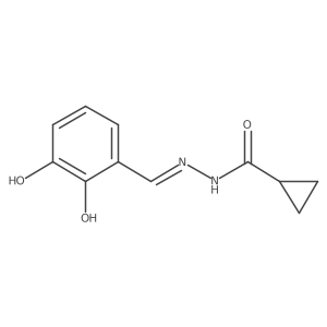 N'-[(Z)-(2,3-Dihydroxyphenyl)methylene]cyclopropanecarbohydrazide结构式