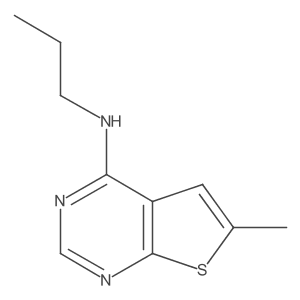 6-methyl-N-propylthieno[2,3-d]pyrimidin-4-amine结构式